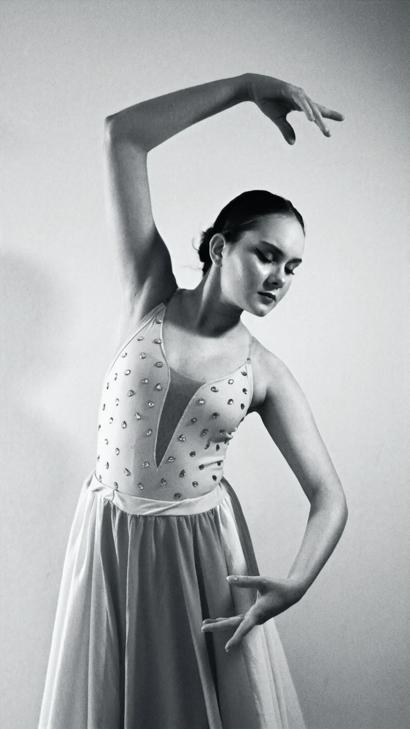 Ballet — black and white dance portrait