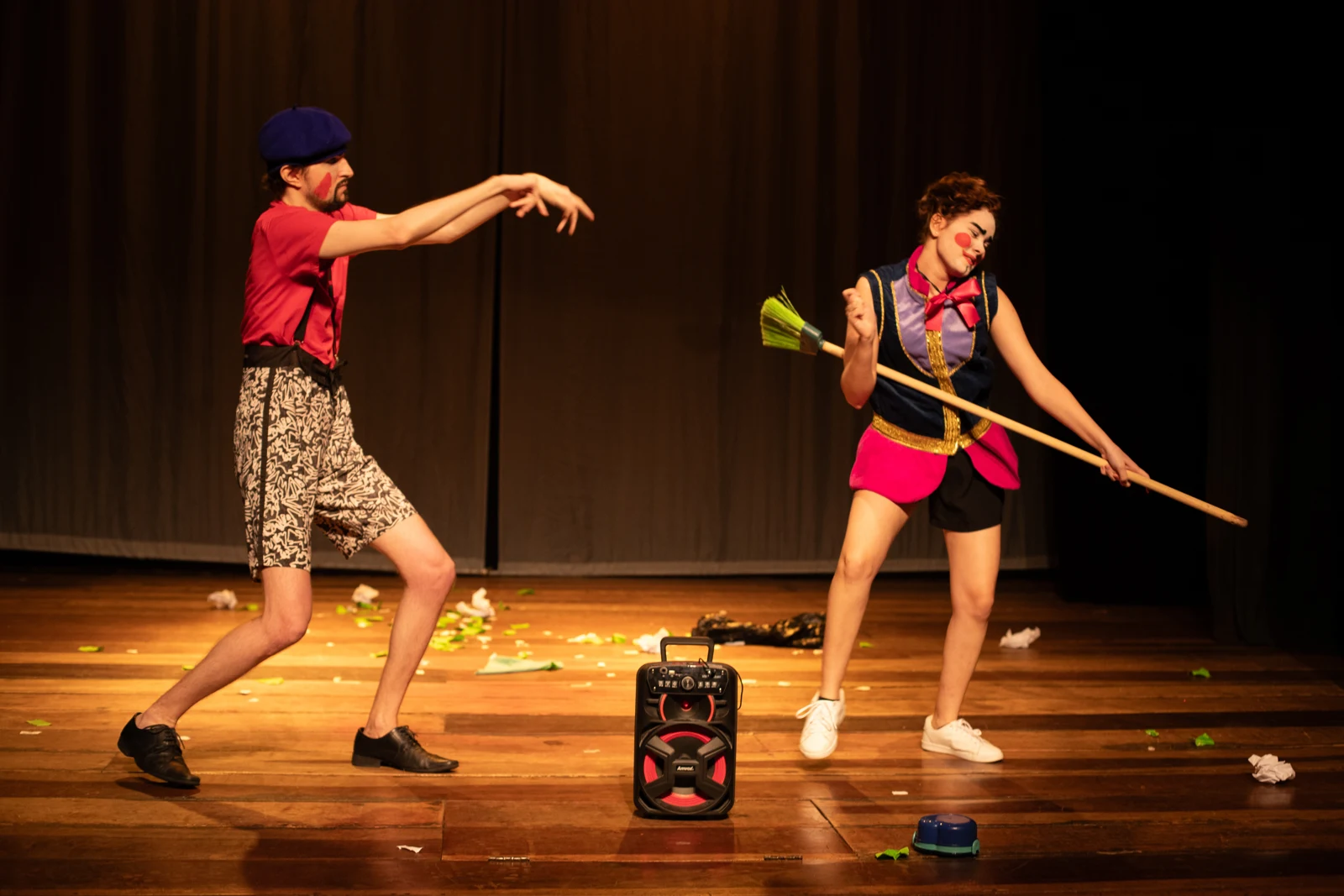 Clowning Sketches — performance photograph