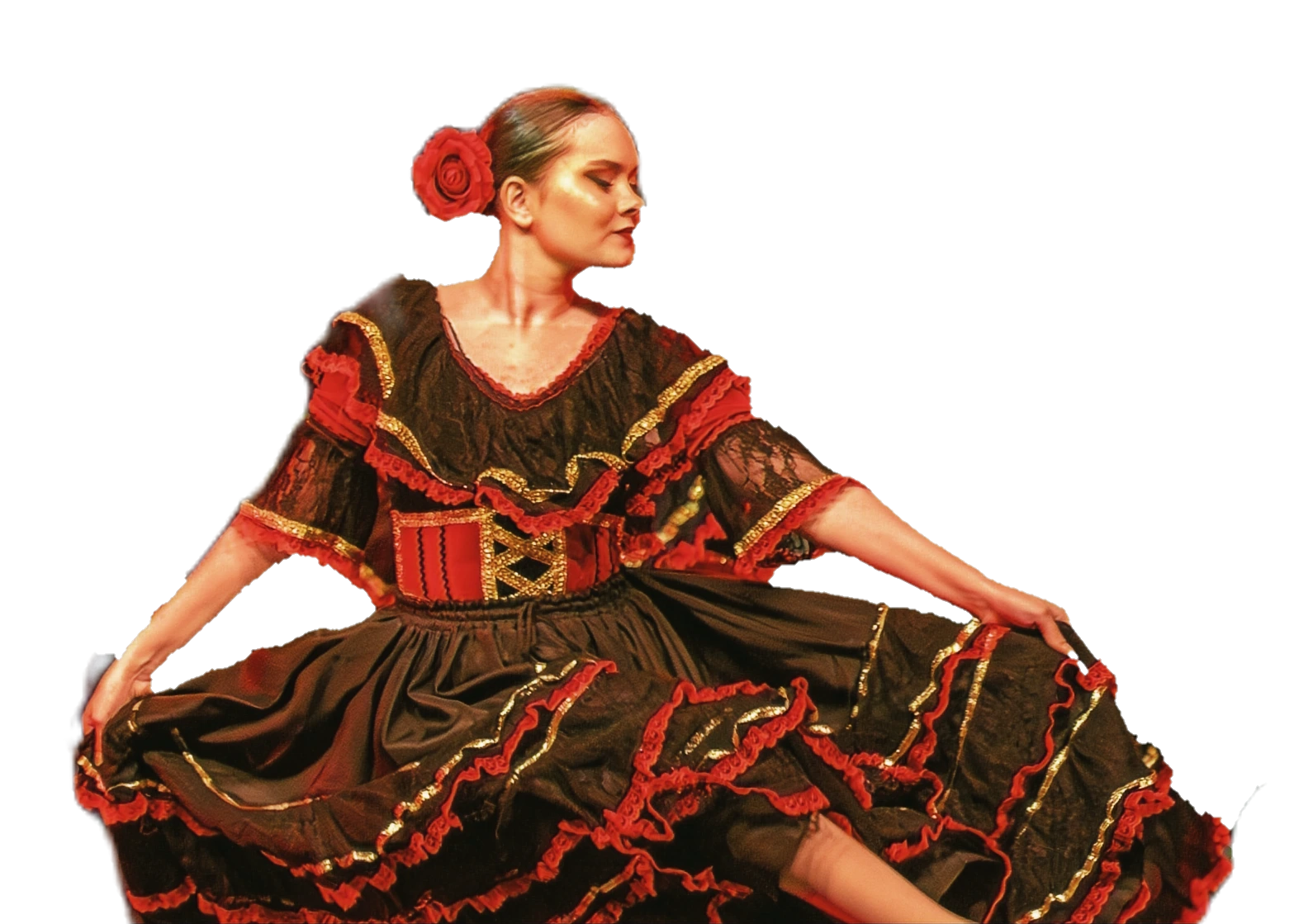 Bibiana Riet performing Spanish dance
